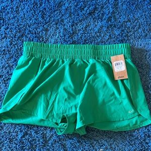 ASICS Women's Vibrant Green Athletic Shorts